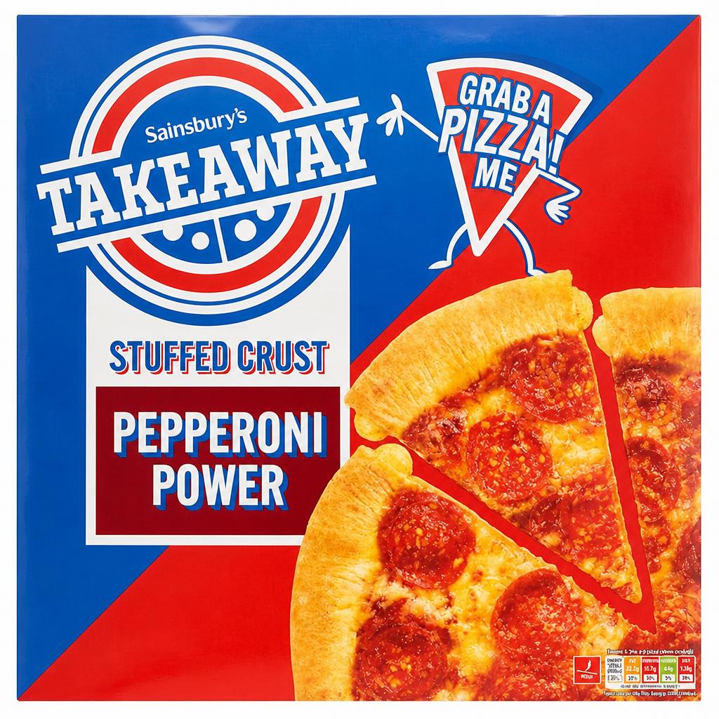 Sainsbury's Stuffed Crust Pepperoni Delight Pizza 616g