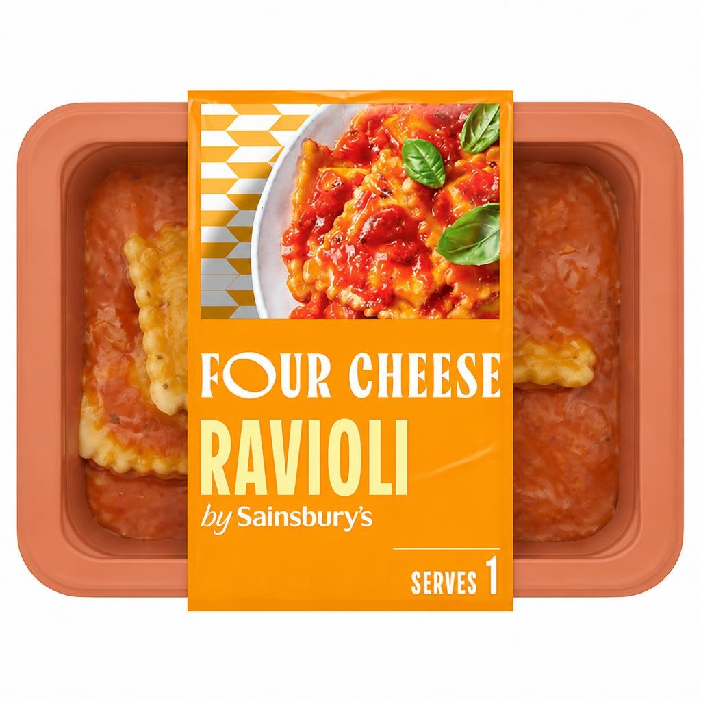 Sainsbury's Four Cheese Filled Ravioli Ready Meal For 1 400g