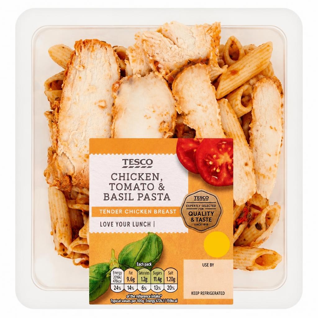 Tesco Chicken, Tomato & Basil Pasta 300g