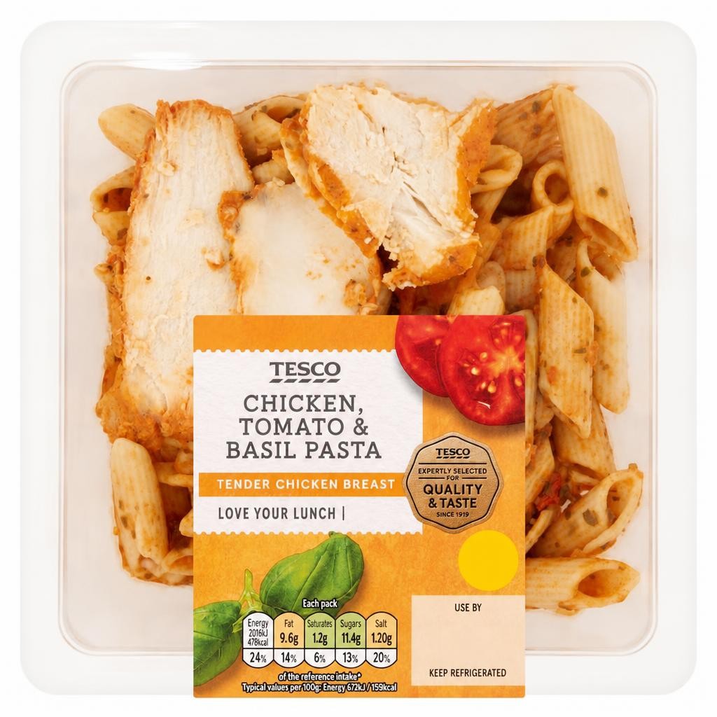 Tesco Chicken, Tomato & Basil Pasta 300g