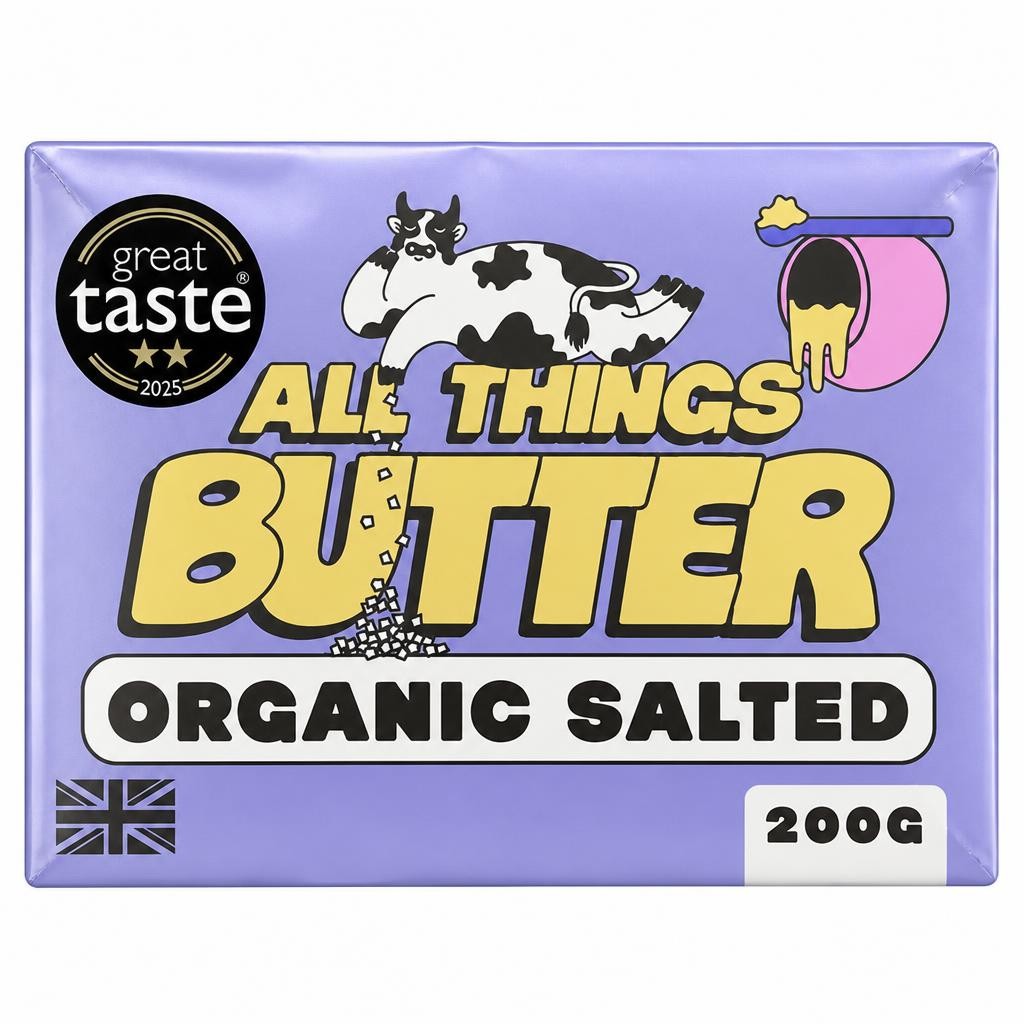 All Things Butter Organic Salted British Butter 200g