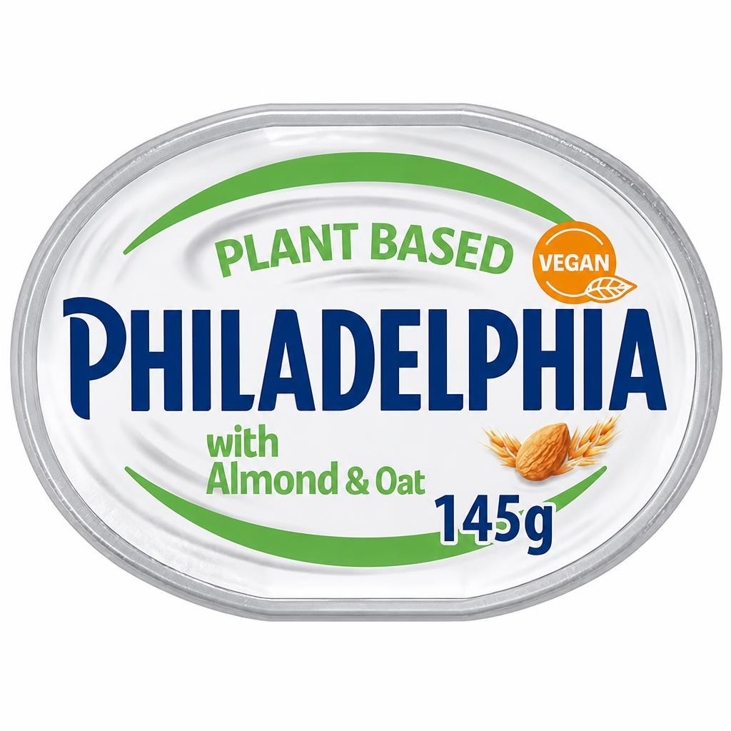 Philadelphia Vegan Almond & Oat Soft Cream Cheese Alternative 145g
