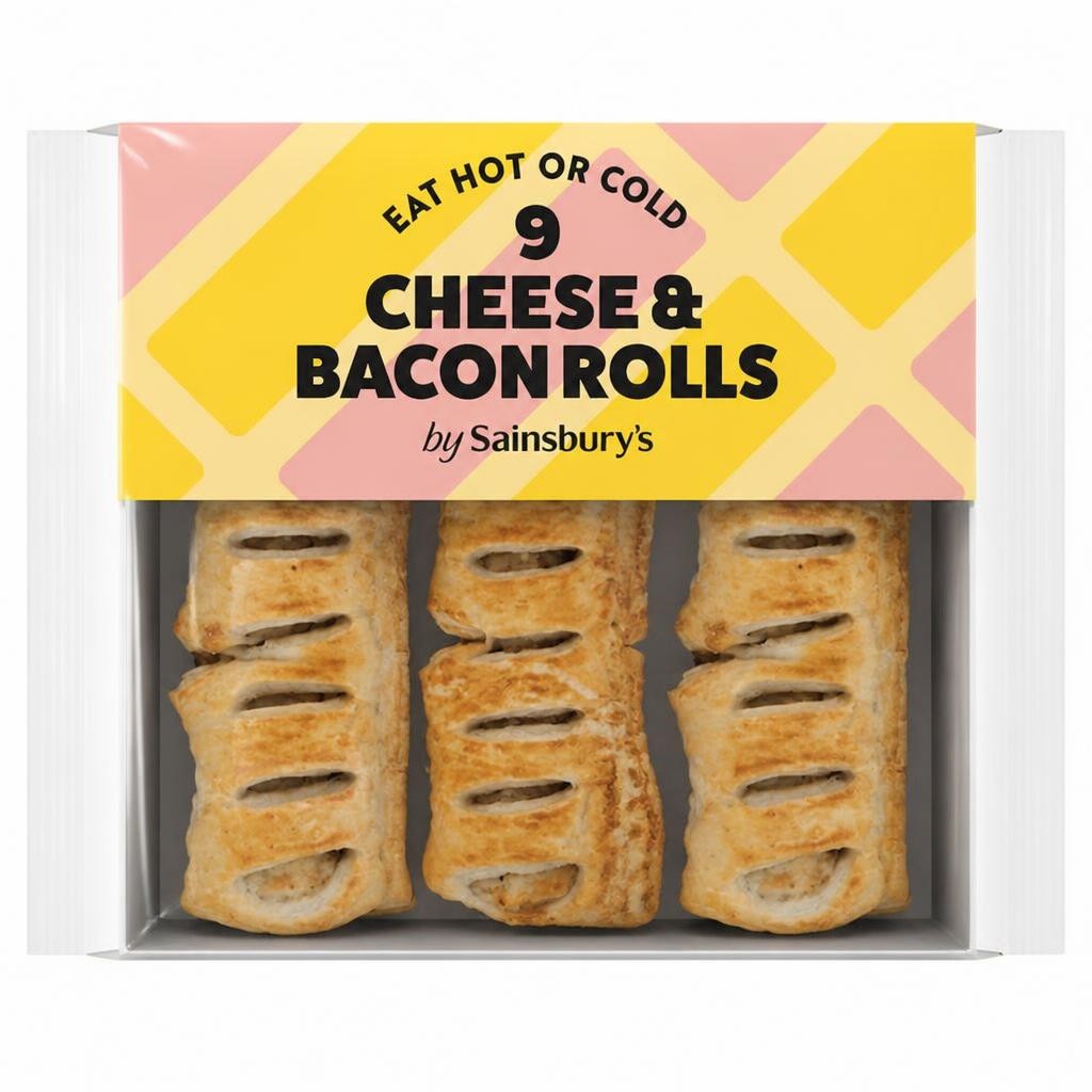 Sainsbury's Cheese & Bacon Snack Rolls x9 270g
