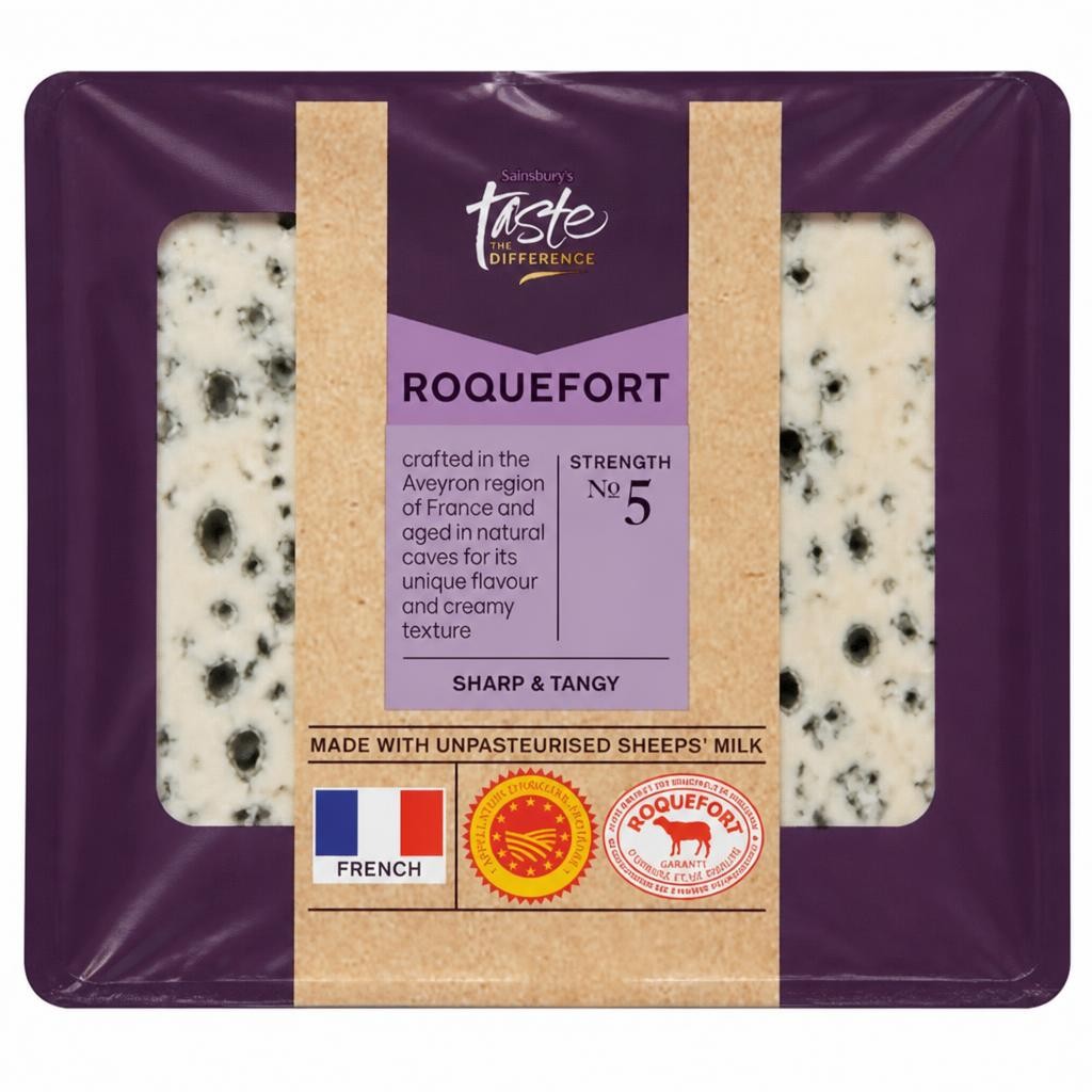 Sainsbury's Roquefort Blue Cheese, Taste the Difference 100g