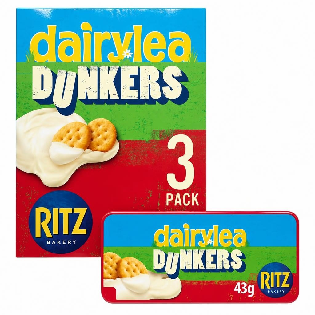 Dairylea Dunkers 3 x 43g Ritz Crackers Cheese Snacks