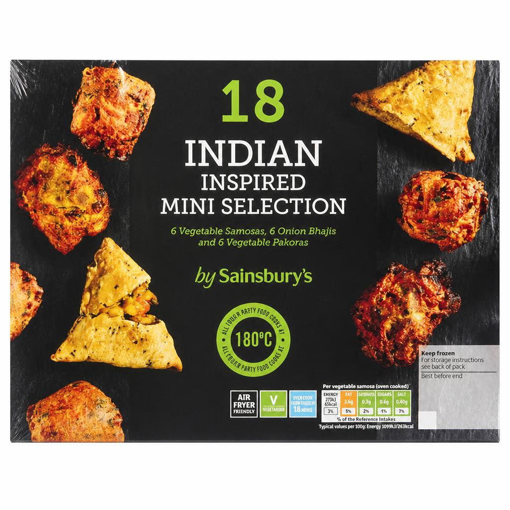 Sainsbury's Indian Inspired Mini Selection x18 354g