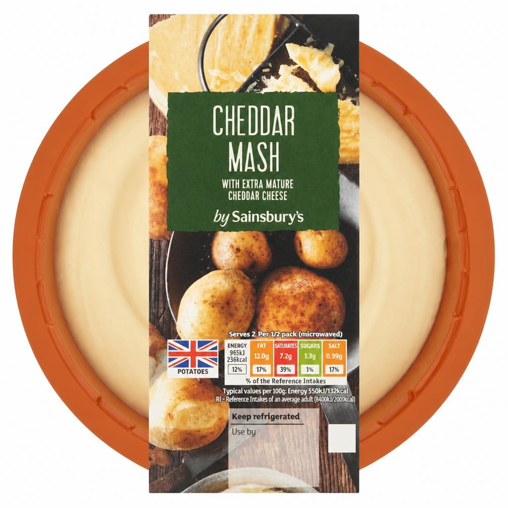 Sainsbury's Cheddar Mashed Potato 400g