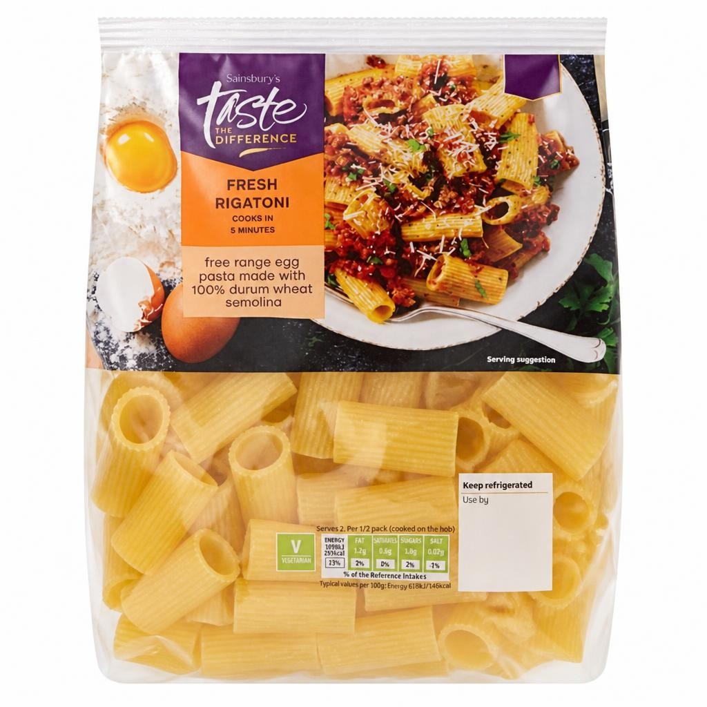 Sainsbury's Fresh Rigatoni, Taste the Difference 300g