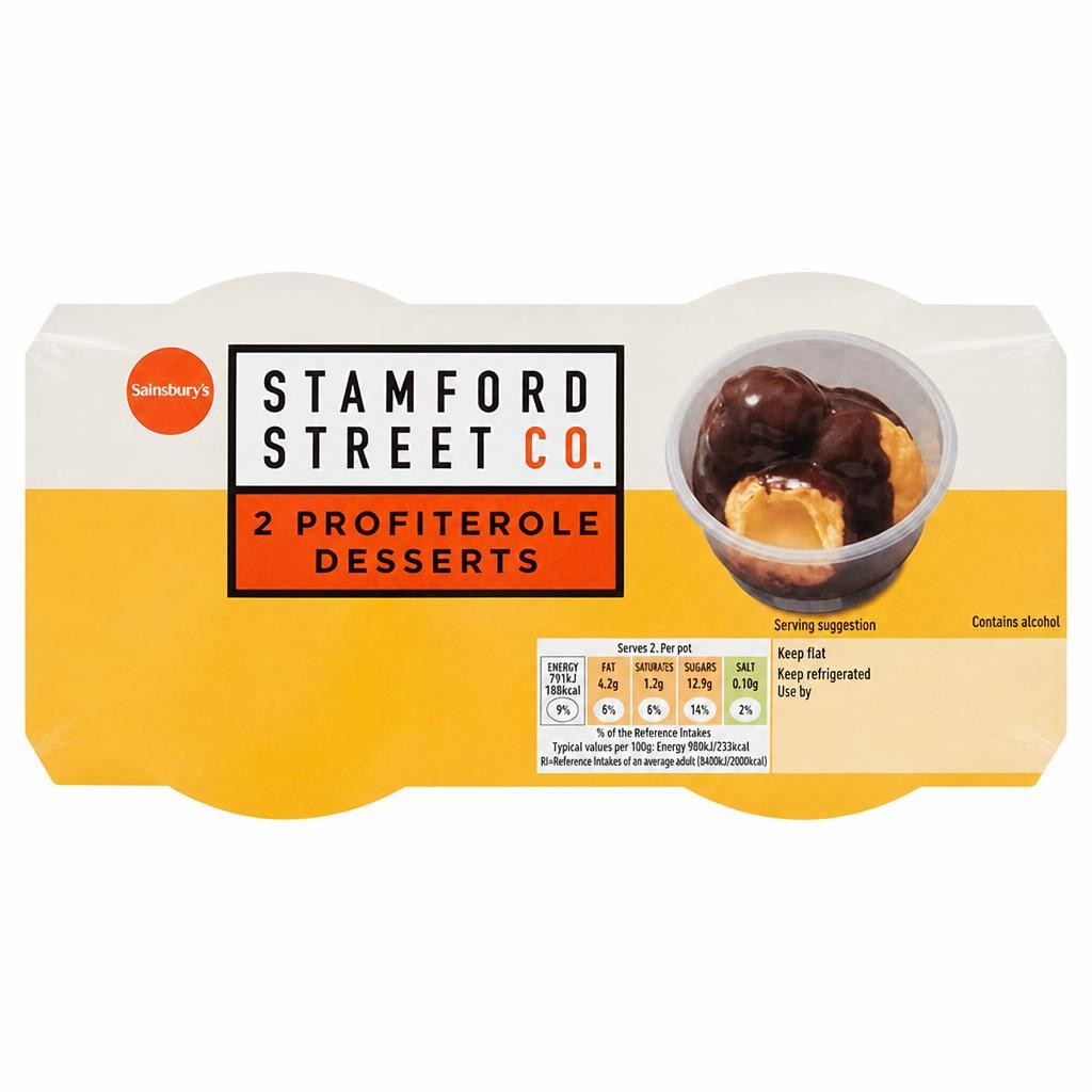 Stamford Street Co. Profiterole Desserts 2x80g