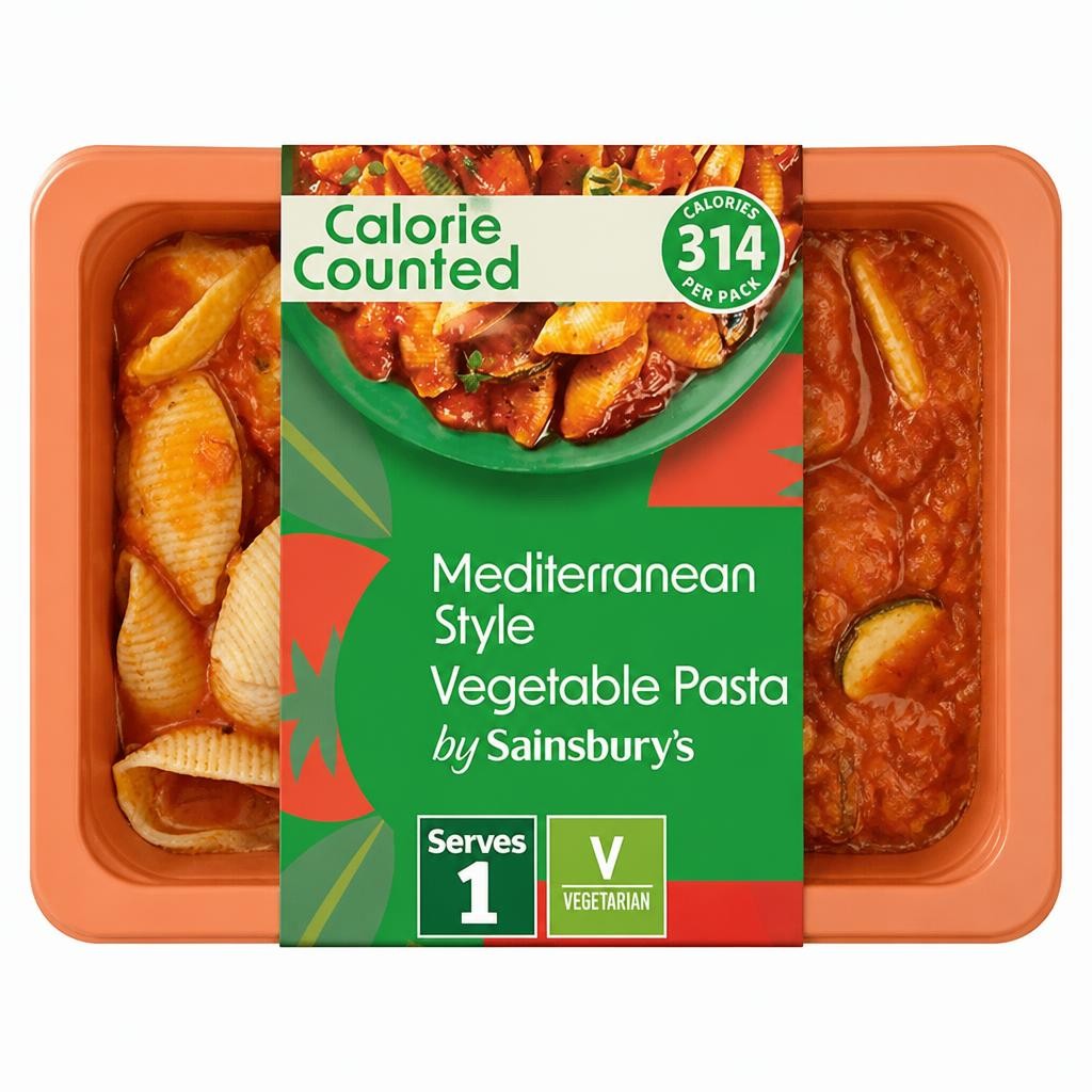 Sainsbury's Calorie Counted Mediterranean Vegetable Style Pasta 380g