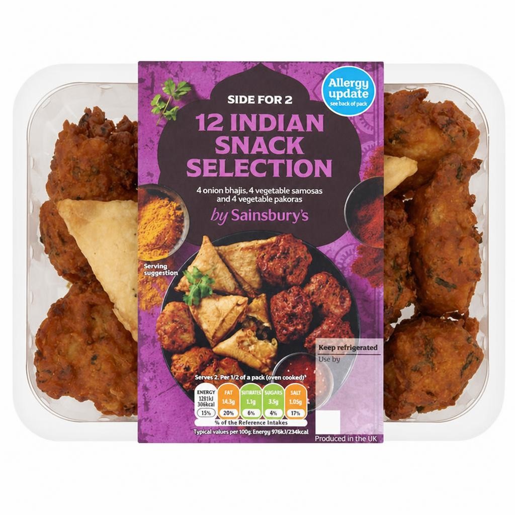 Sainsbury's Indian Snack Selection 288g (Serves 2)