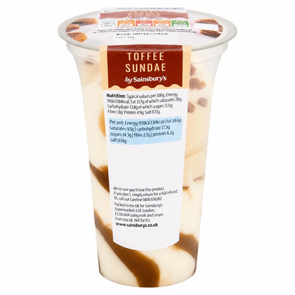Sainsbury's Toffee Sundae 125g