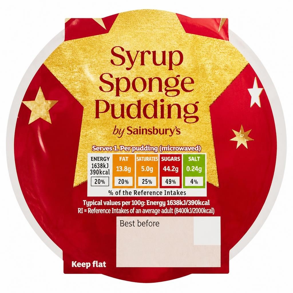 Sainsbury's Syrup Sponge Pudding 100g