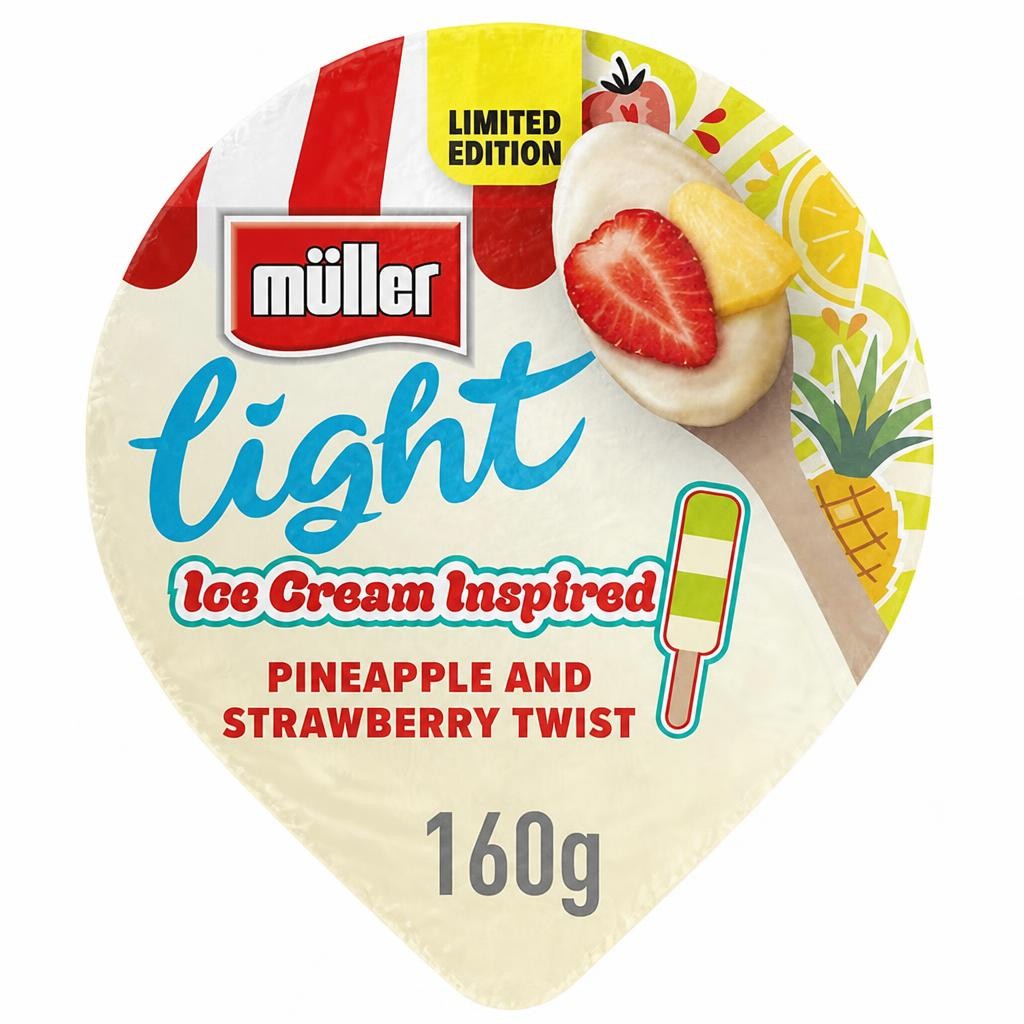 Müller Light Fat Free Yogurt Limited Edition 160g