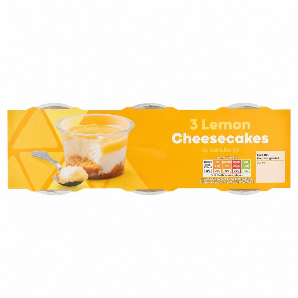 Sainsbury's Lemon Cheesecakes 3x100g