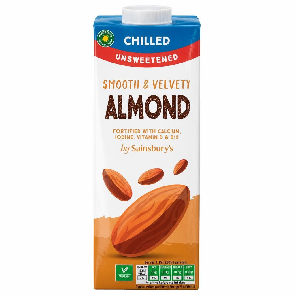 Sainsbury's Unsweetened Almond Drink 1L