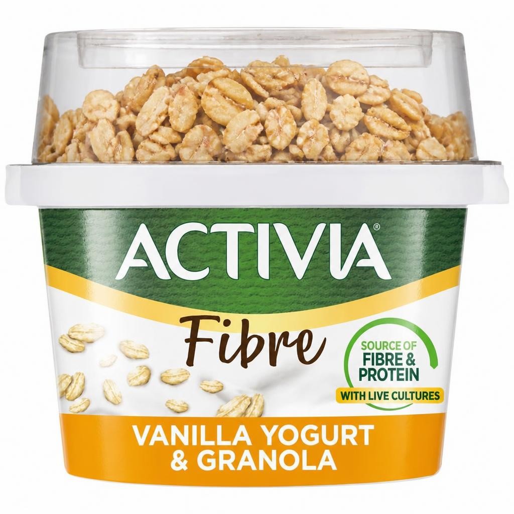 Activia 165g Vanilla & Granola Breakfast Pot with Spoon