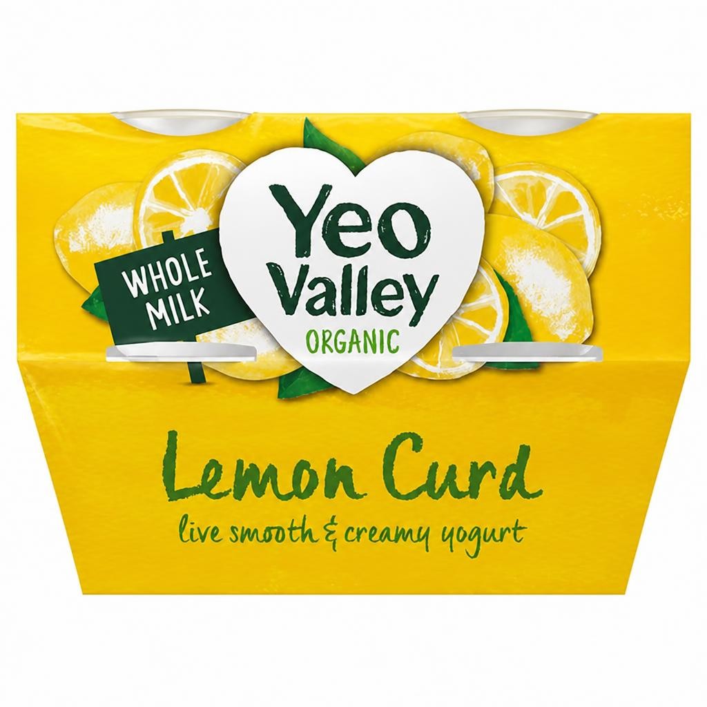 Yeo Valley Organic Lemon Curd 4x110g