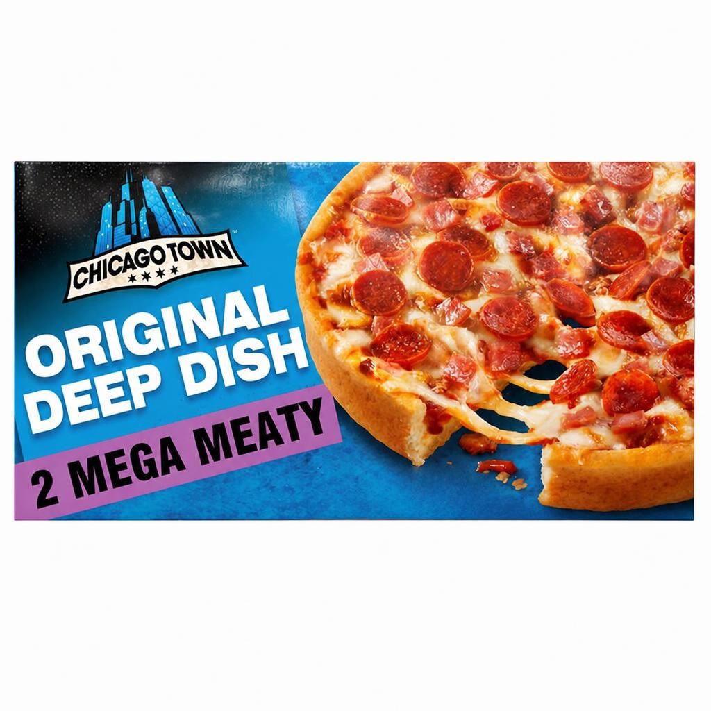 Chicago Town Deep Dish Mega Meaty Pizza x2 (320g)