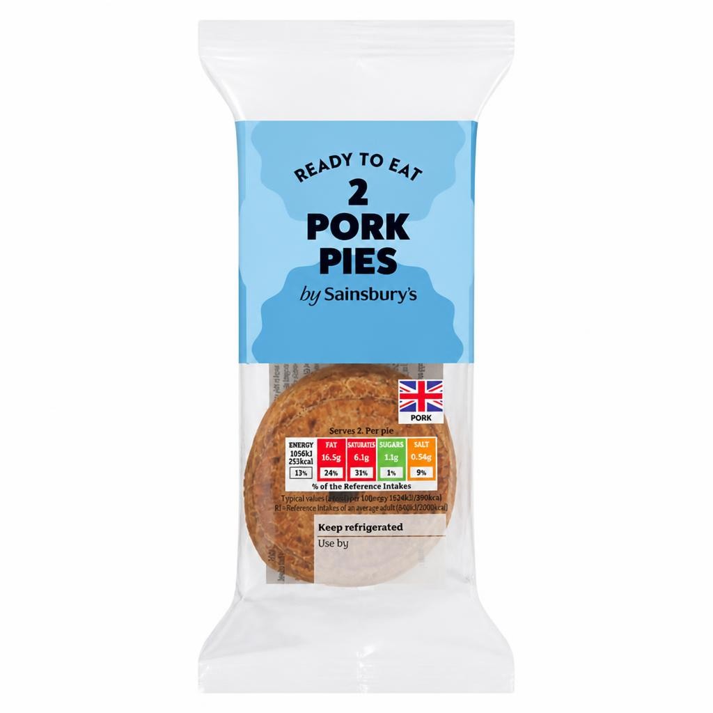 Sainsbury's Snack Pork Pies x2 130g