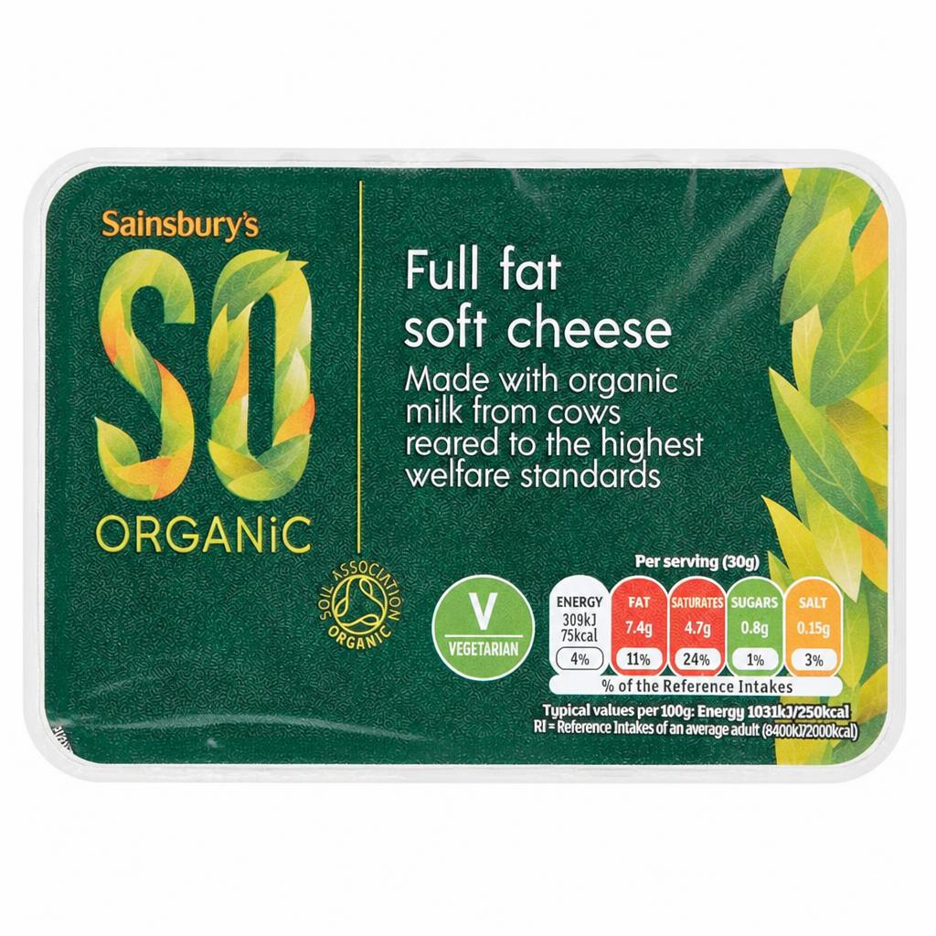 Sainsbury's Soft Cheese, SO Organic 250g