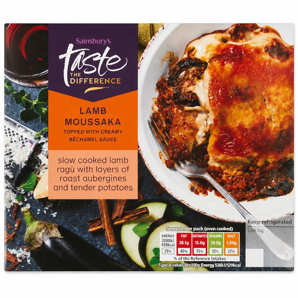 Sainsbury's Lamb Moussaka, Taste the Difference 400g (Serves 1)