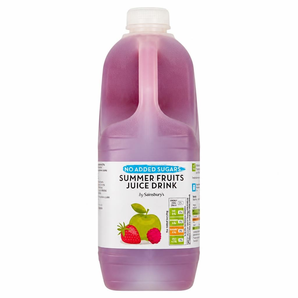 Sainsbury's No Added Sugar Summer Fruits Juice Drink 2L