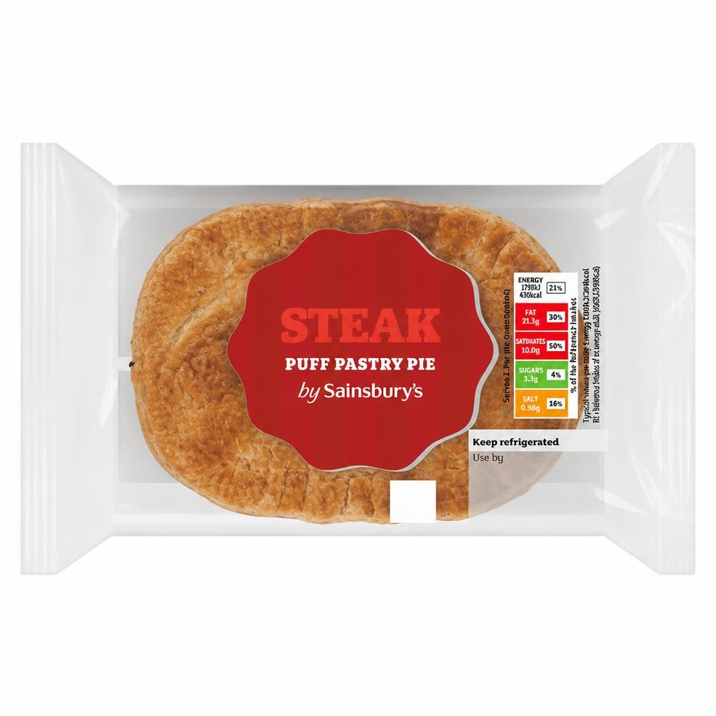 Sainsbury's Steak Puff Pastry Pie 150g