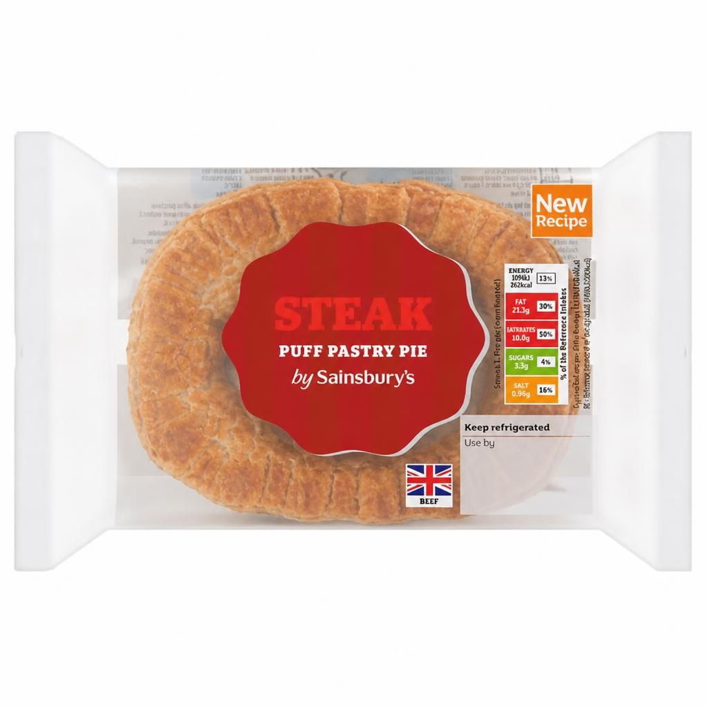 Sainsbury's Steak Puff Pastry Pie 150g
