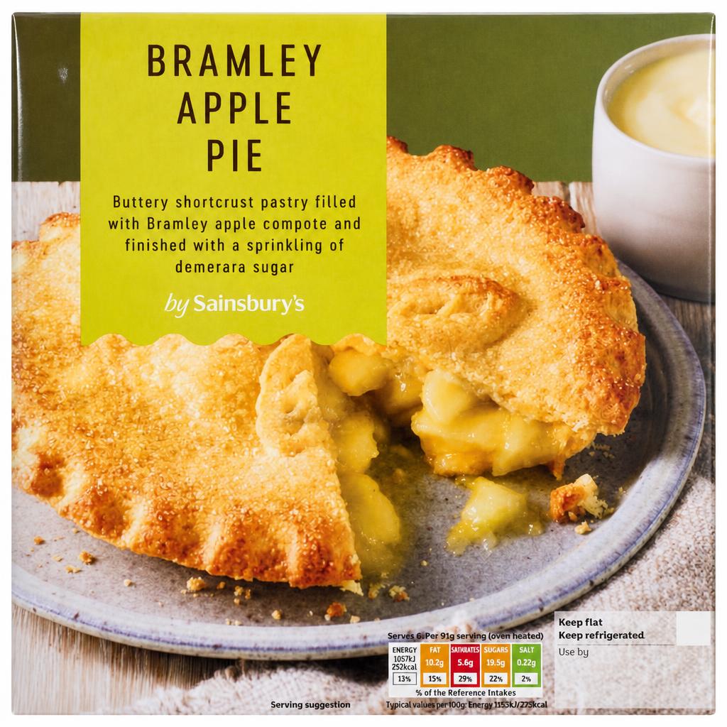 Sainsbury's Bramley Apple Pie 550g