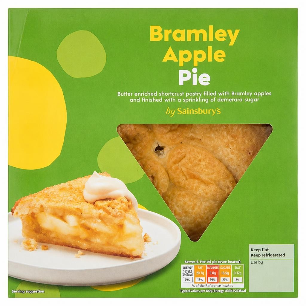 Sainsbury's Bramley Apple Pie 550g