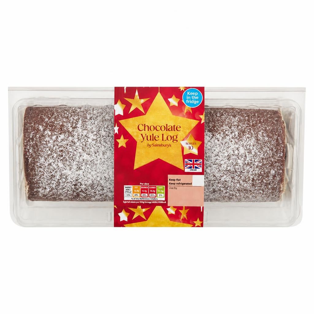 Sainsbury's Chocolate Yule Log 645g