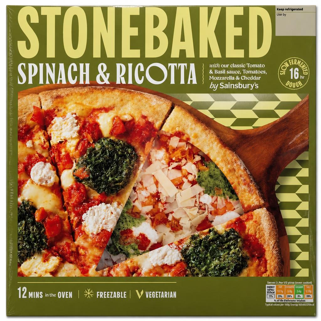 Sainsbury's 290g Spinach & Ricotta Stonebaked Pizza