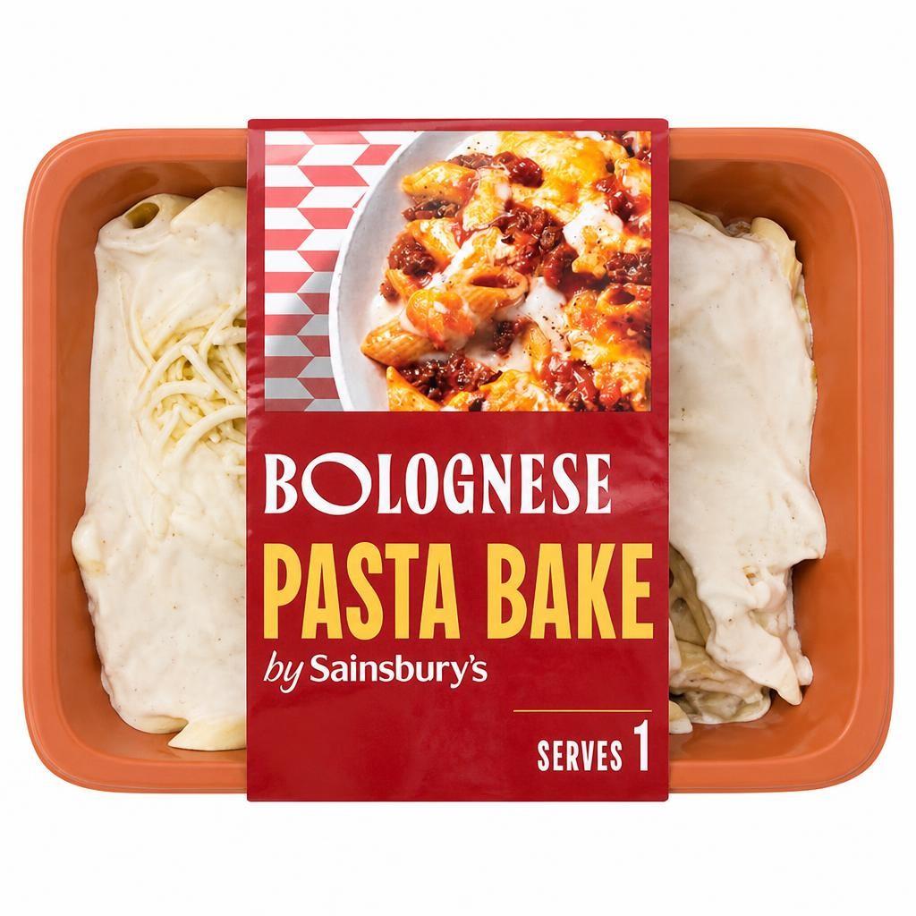 Sainsbury's Bolognese Pasta Bake Melt Ready Meal For 1 400g