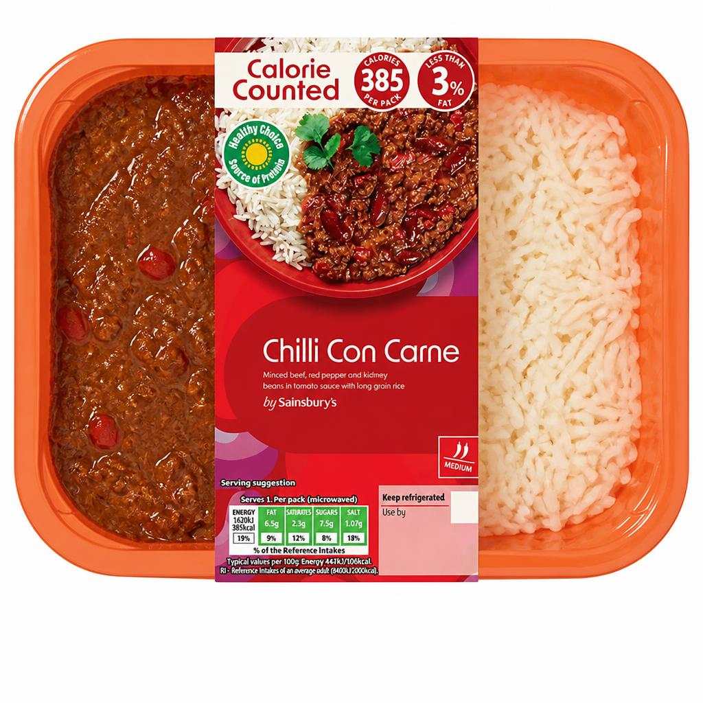 Sainsbury's Calorie Counted 400g Chilli Con Carne, Be Good To Yourself (Serves 1)