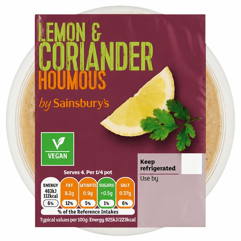 Sainsbury's Lemon & Coriander Houmous 200g