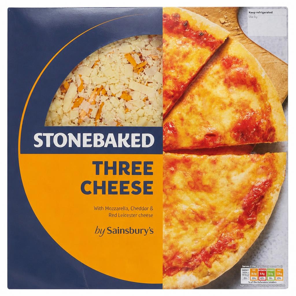Sainsbury's Stonebaked Three Cheese 265g