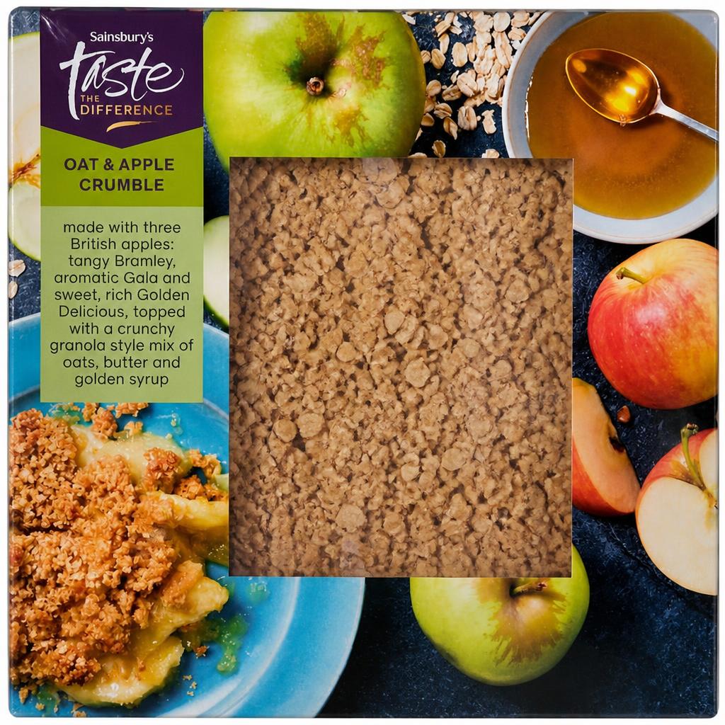 Sainsbury's Oat & Apple Crumble, Taste the Difference 500g