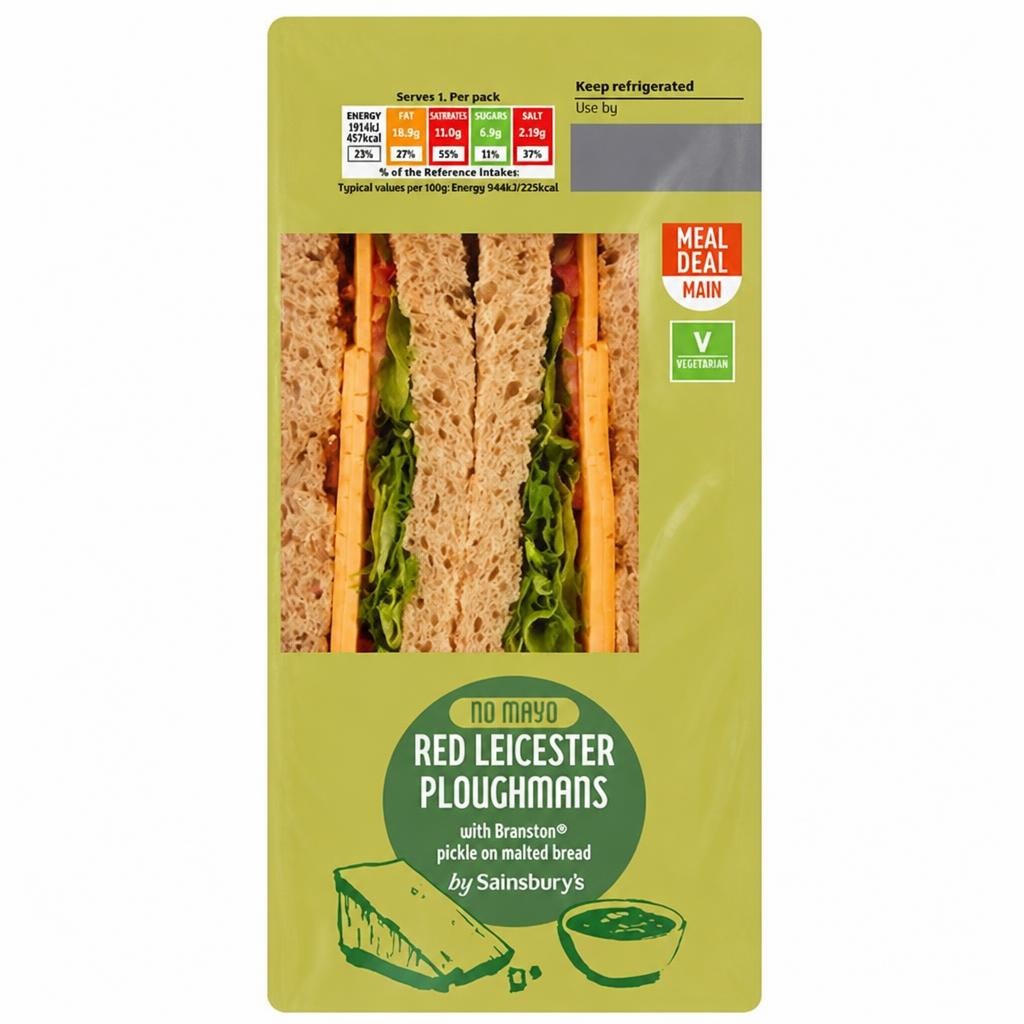 Sainsbury's Red Leicester Ploughmans Sandwich