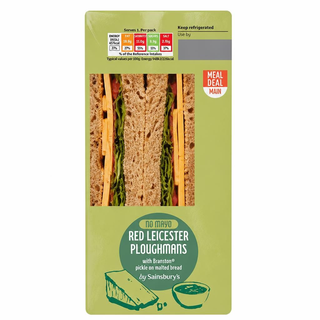 Sainsbury's Red Leicester Ploughmans Sandwich
