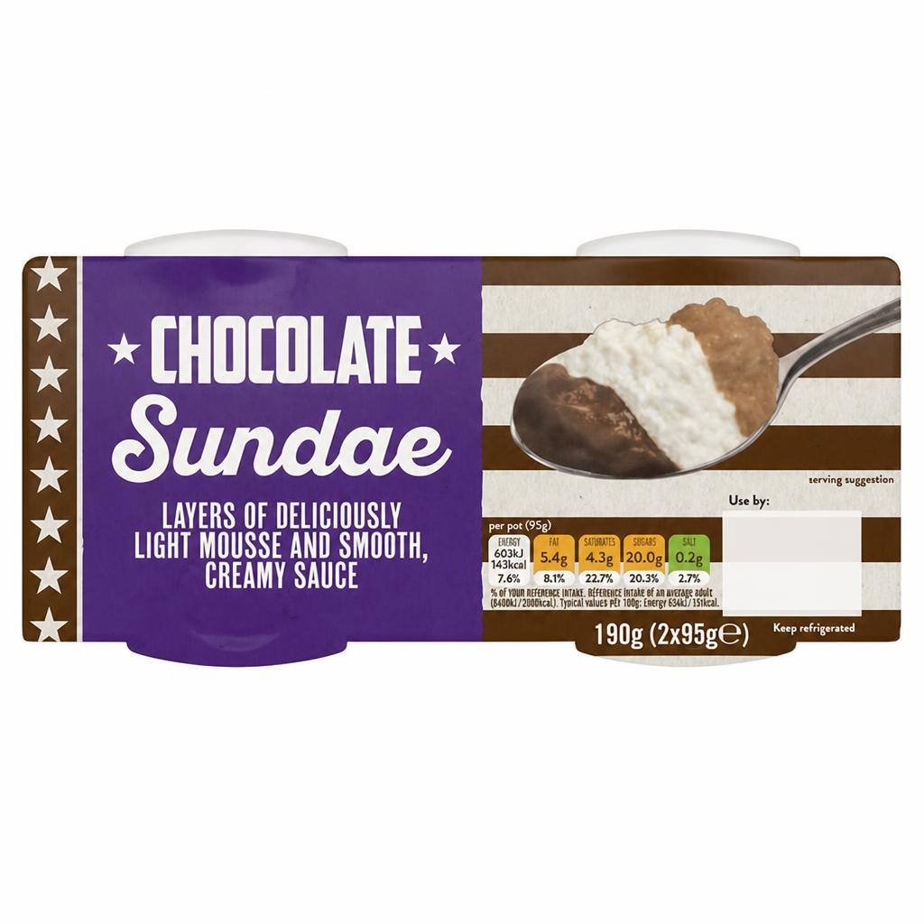 Andros Chocolate Sundae 2 x 95g