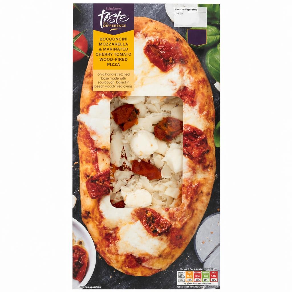 Sainsbury's Mozzarella & Cherry Tomato Pizza, Taste the Difference 260g