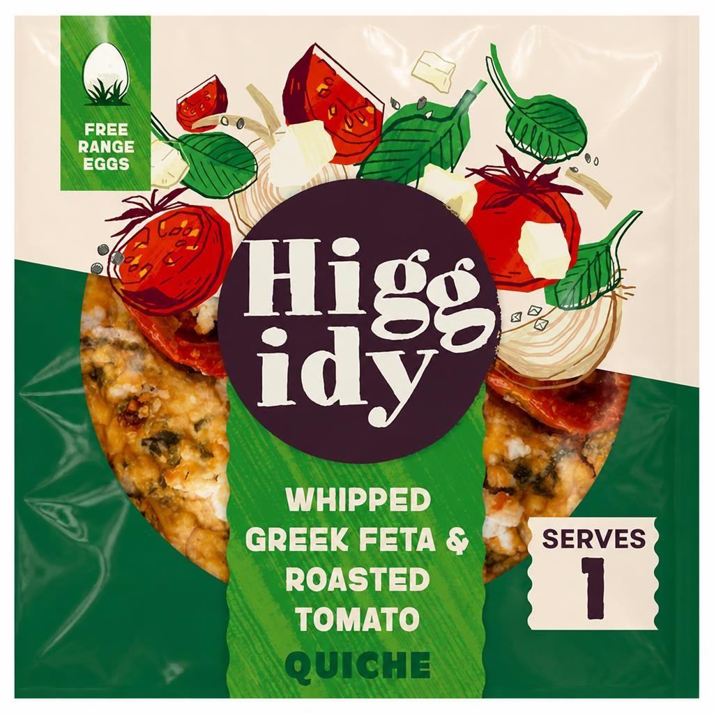 Higgidy Roasted Tomato & Greek Feta Quiche with Spinach