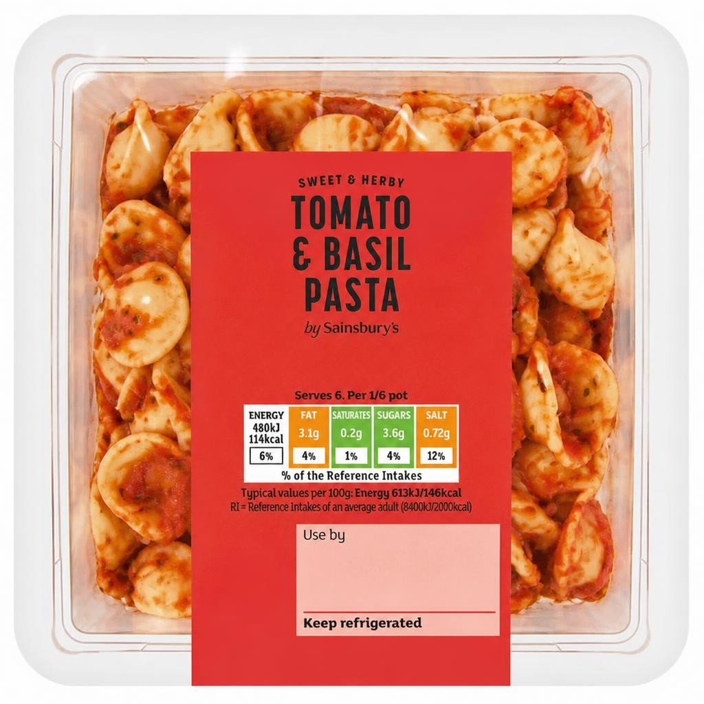Sainsbury's Tangy Tomato & Basil Pasta 470g