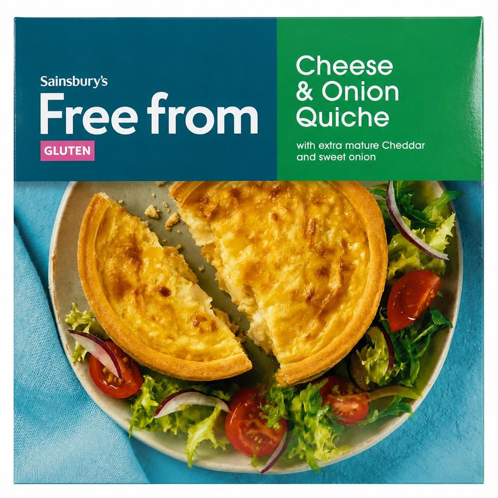Sainsbury's Free From Cheese & Onion Quiche 170g