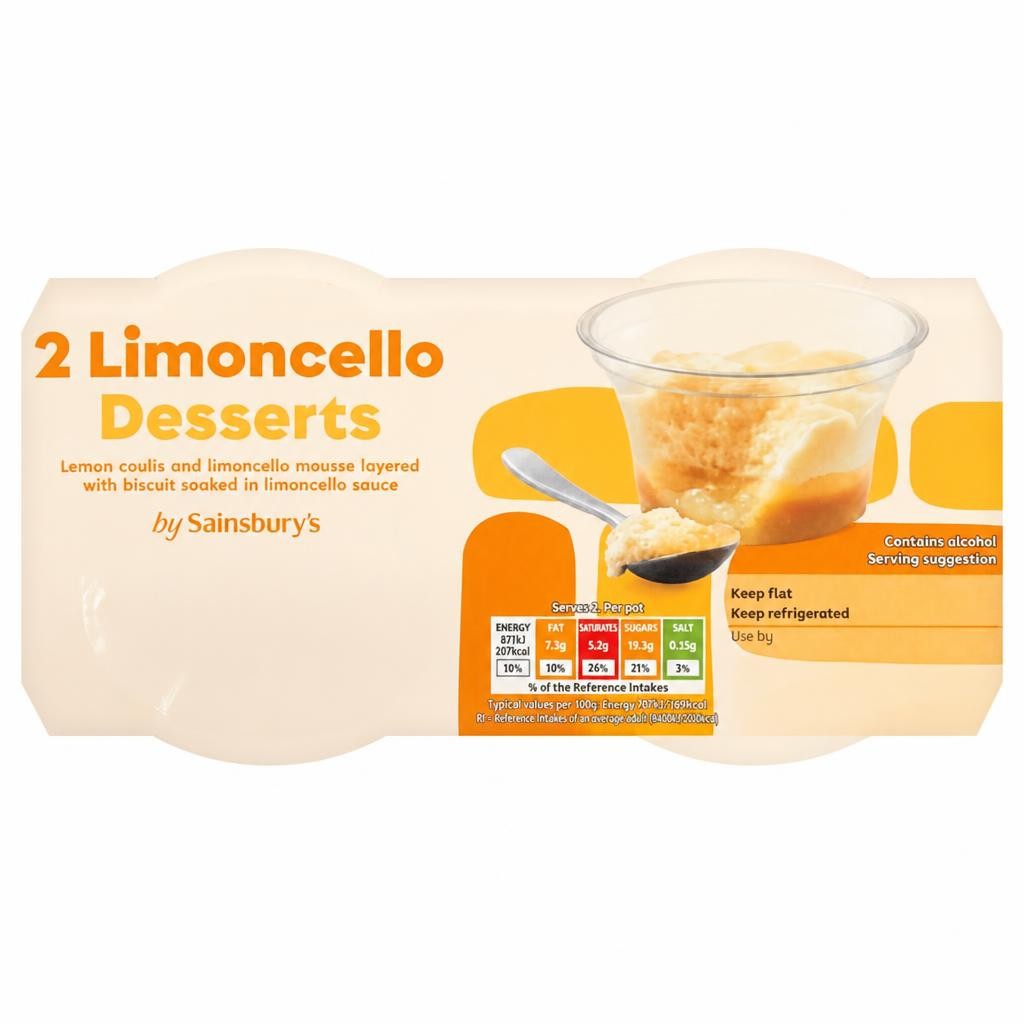 Sainsbury's Limoncello Desserts x2 85g