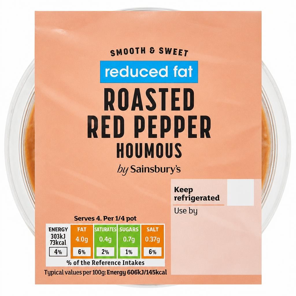 Sainsbury's Red Pepper Houmous, Be Good To Yourself 200g