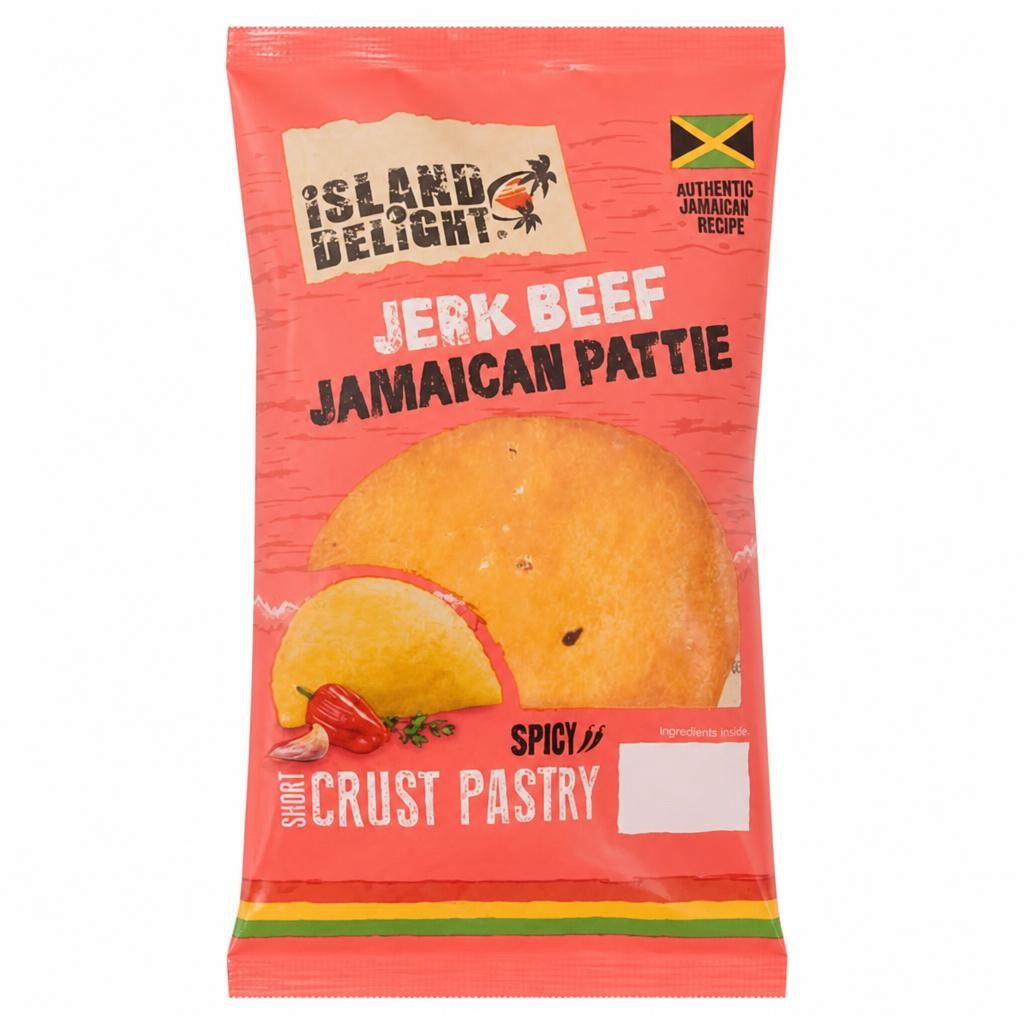 Island Delight Jerk Beef Pattie (Halal) 140g