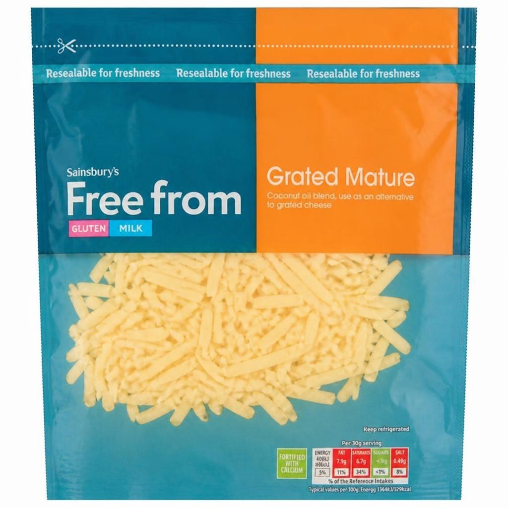 Sainsbury's Free From Grated Mature 200g