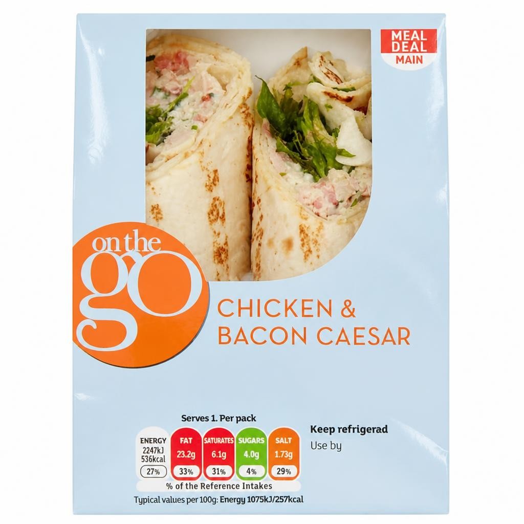 Sainsbury's Chicken & Bacon Caesar Wrap